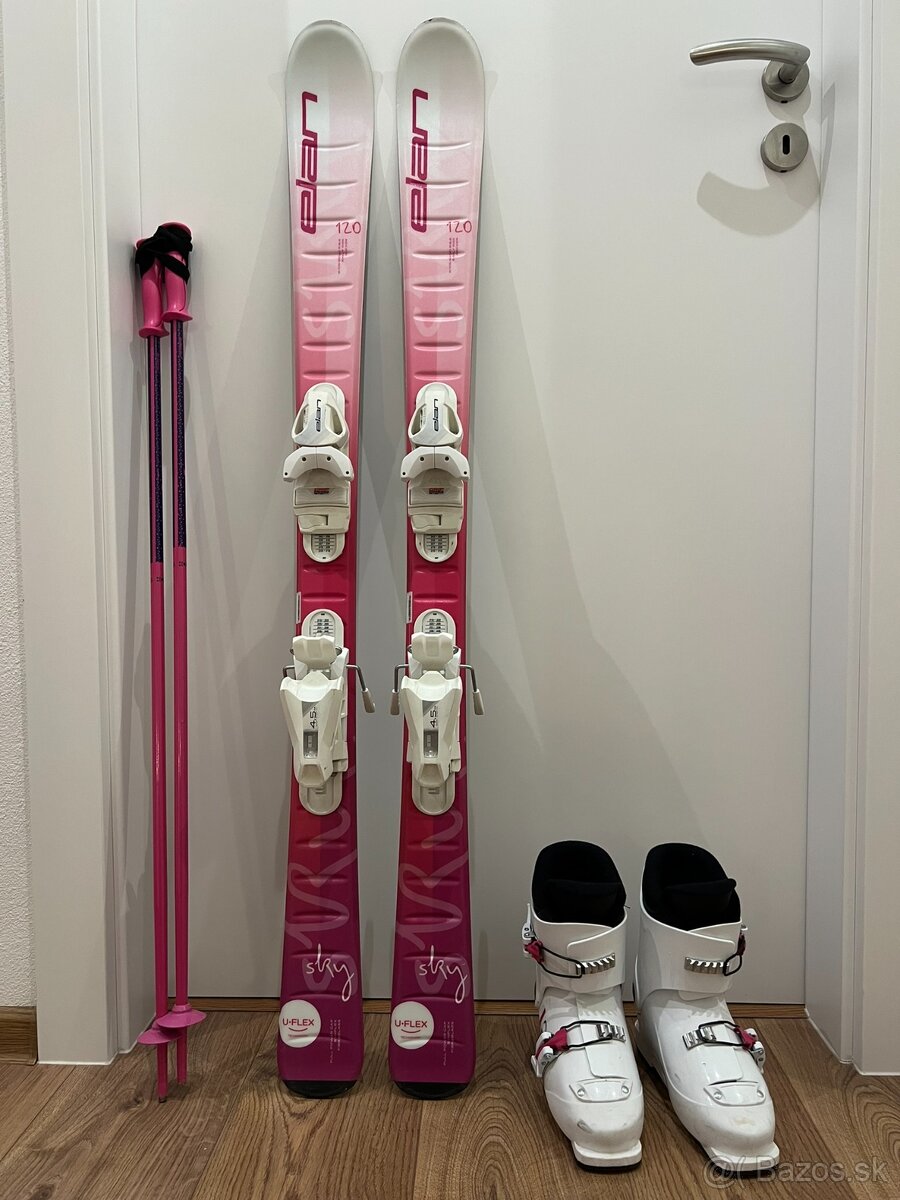 Dievčenské zjazdové lyže ELAN Sky Wht JRS 120 cm - 2