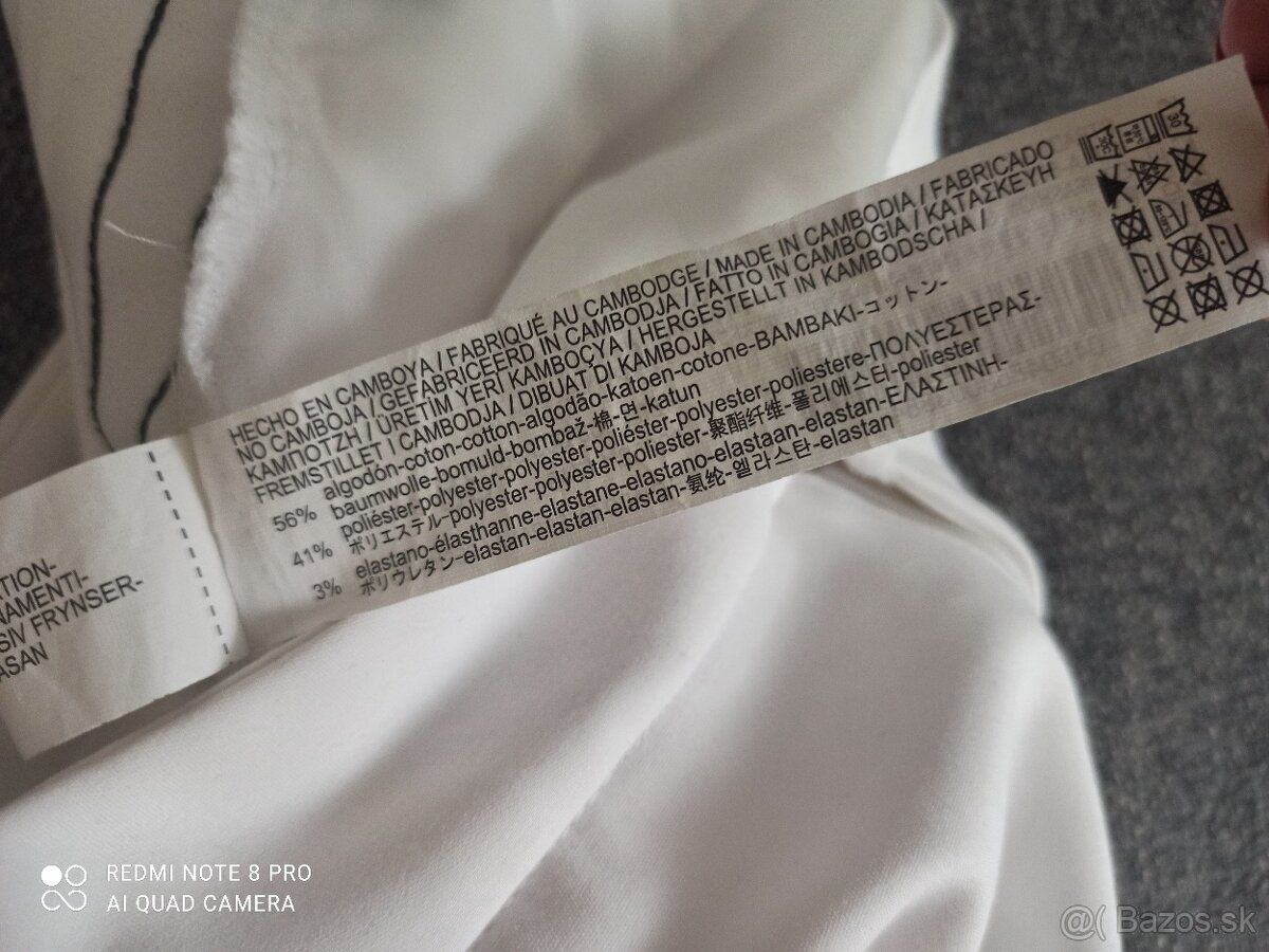 Biele elegantné nohavice - veľk. M - 2