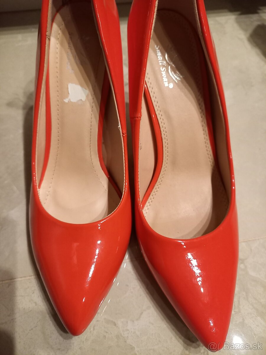 Lakované červené lodičky 40 - 2