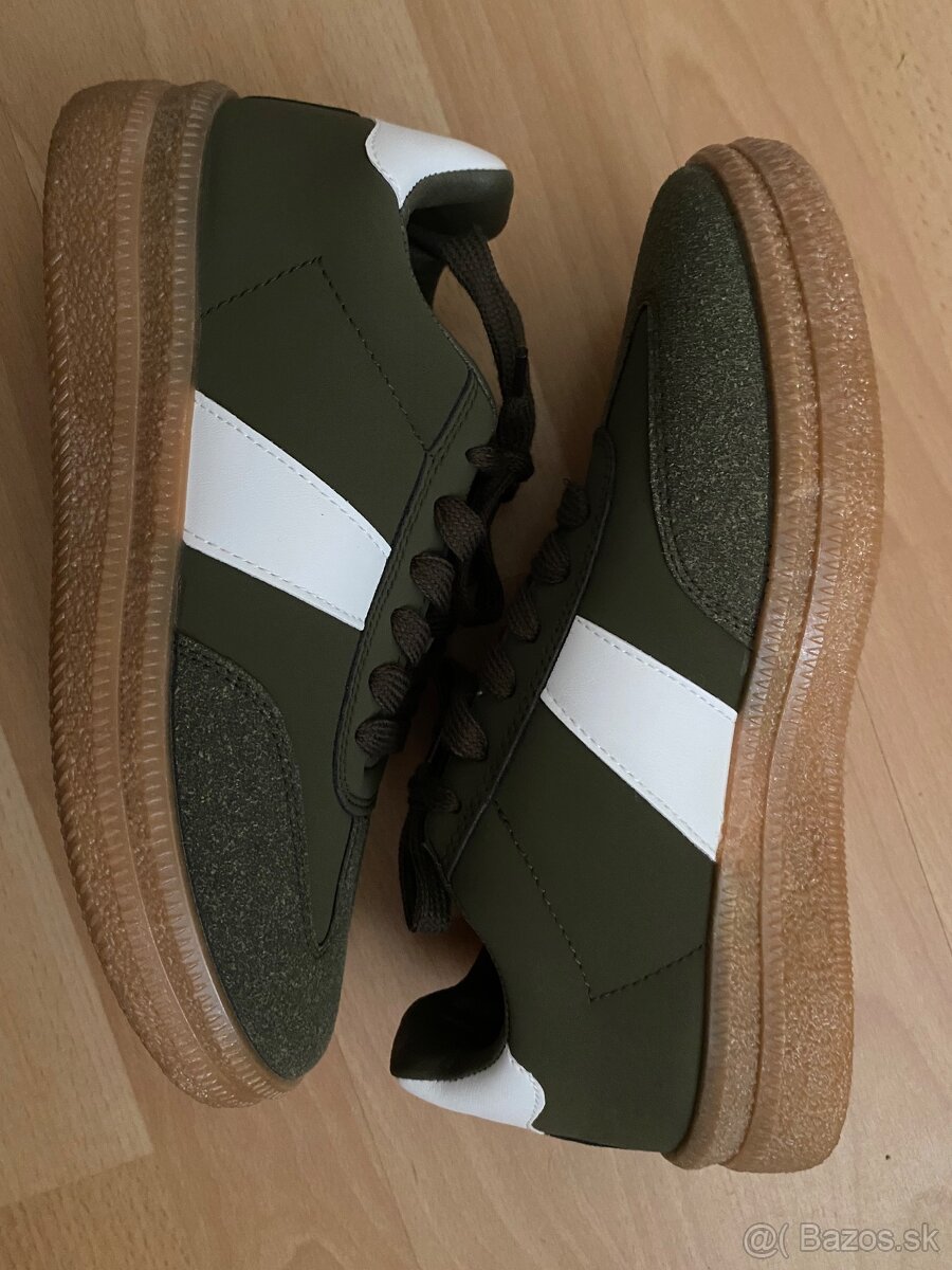Dámske zelené tenisky - 2