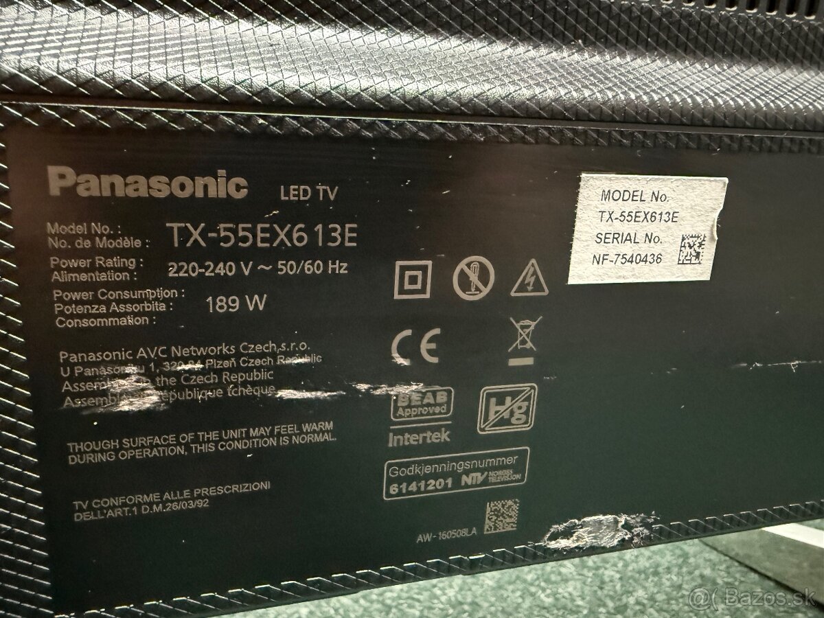 Televízor Panasonic 55” / 139 cm - 2