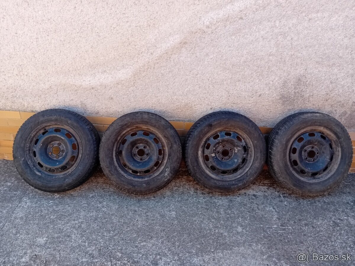 Predam 4×zimne+disky 195×65×15,5×100 - 2
