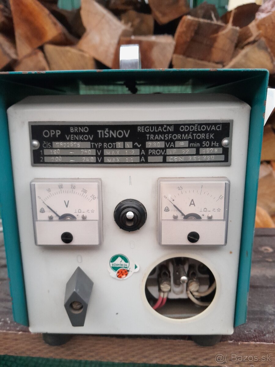 Regulační oddělovací transformátorek OPP Tišnov - 2