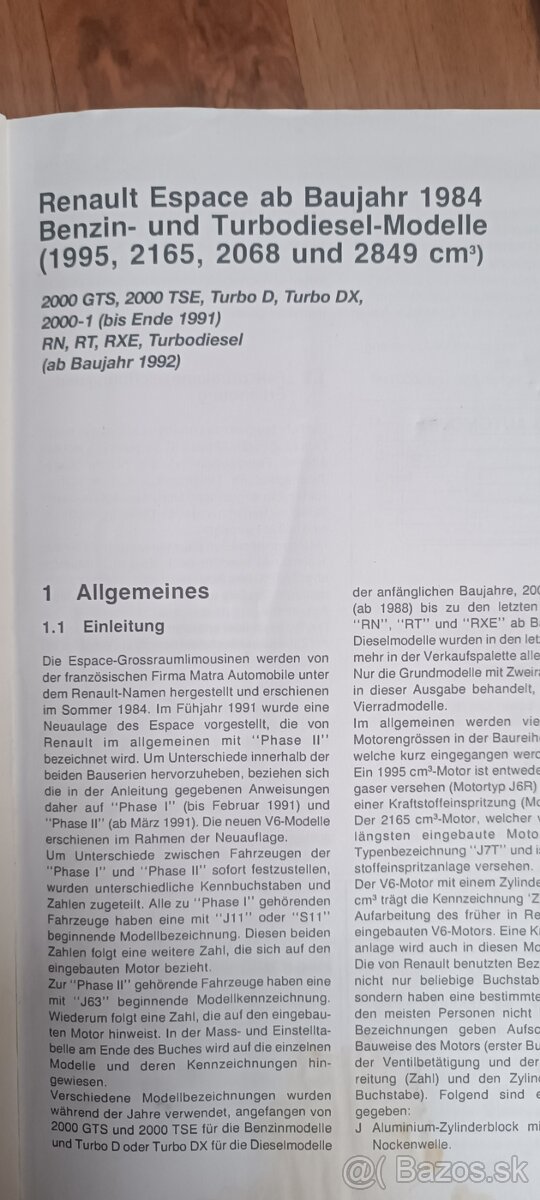 Renault Espace II servisny manual 1991-1995 - 2