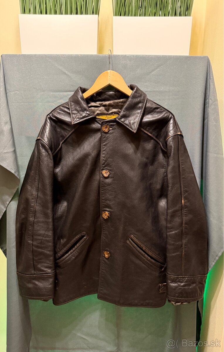 Kabát z pravej kože BY MODA - 2