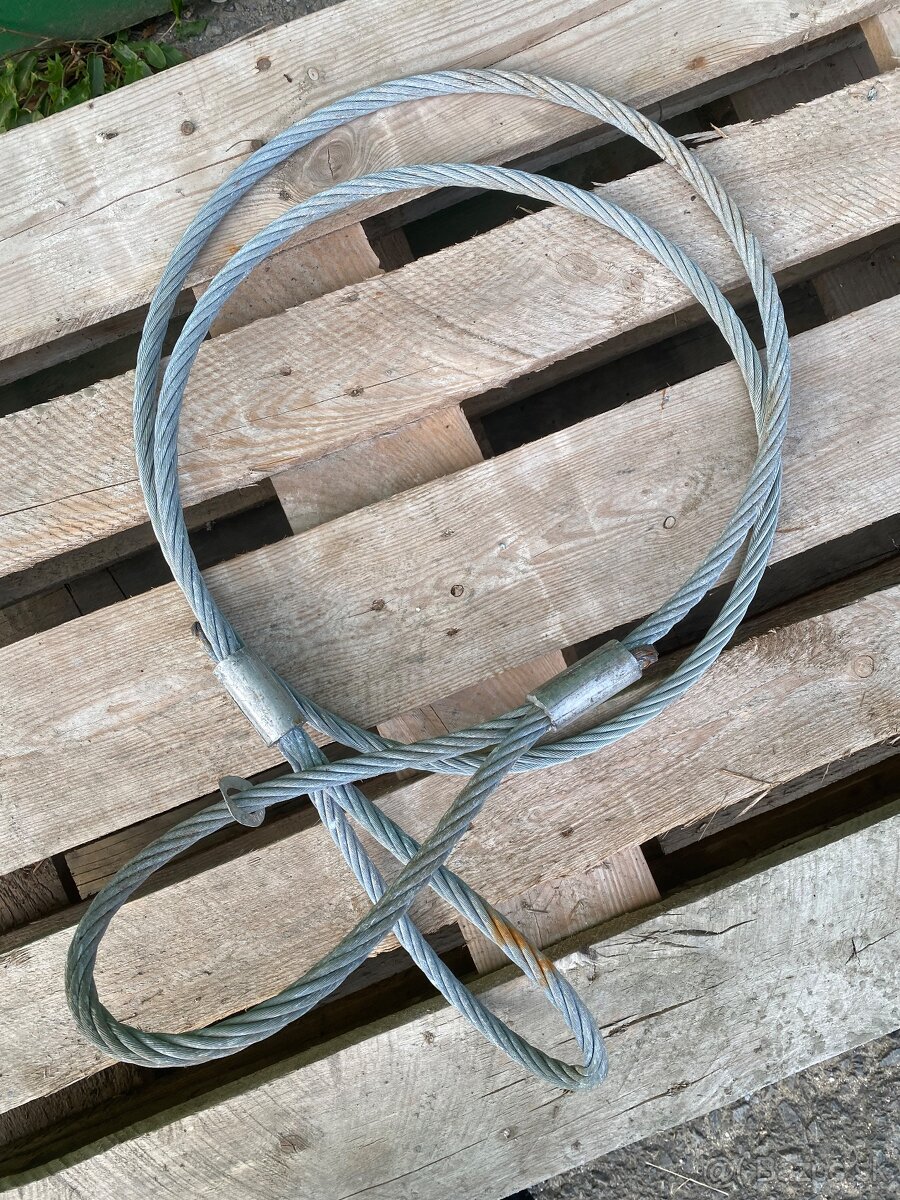Ťažné oceľové lano -NOVÉ - 2