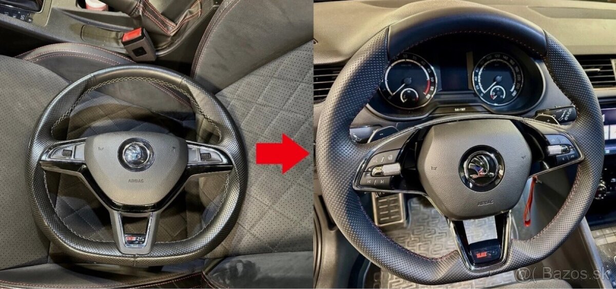 Volant zrezany dsg skoda octavia IV vyhrievany RS - 2