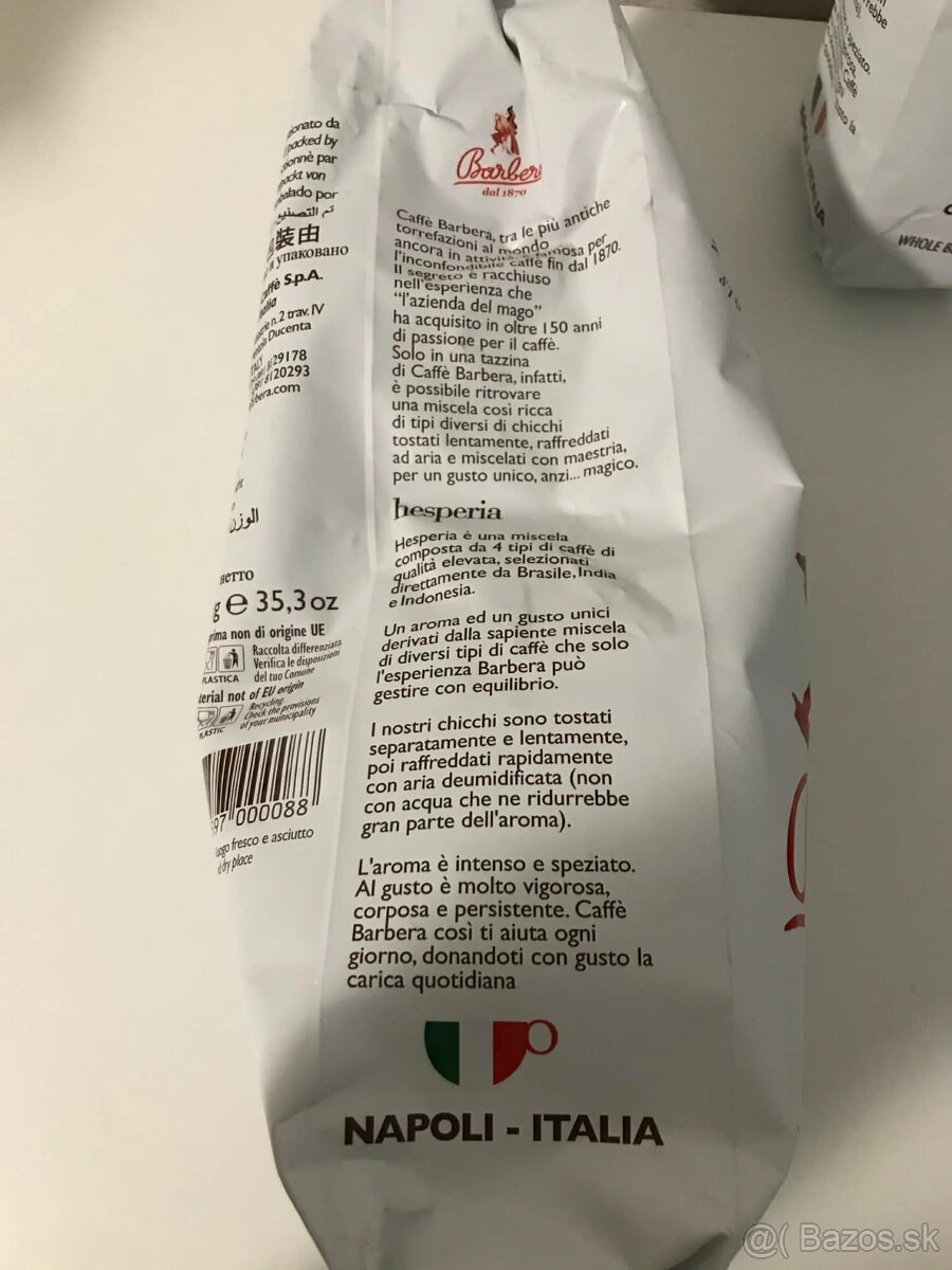 Zrnková Káva - Barbera Hesperia - 2