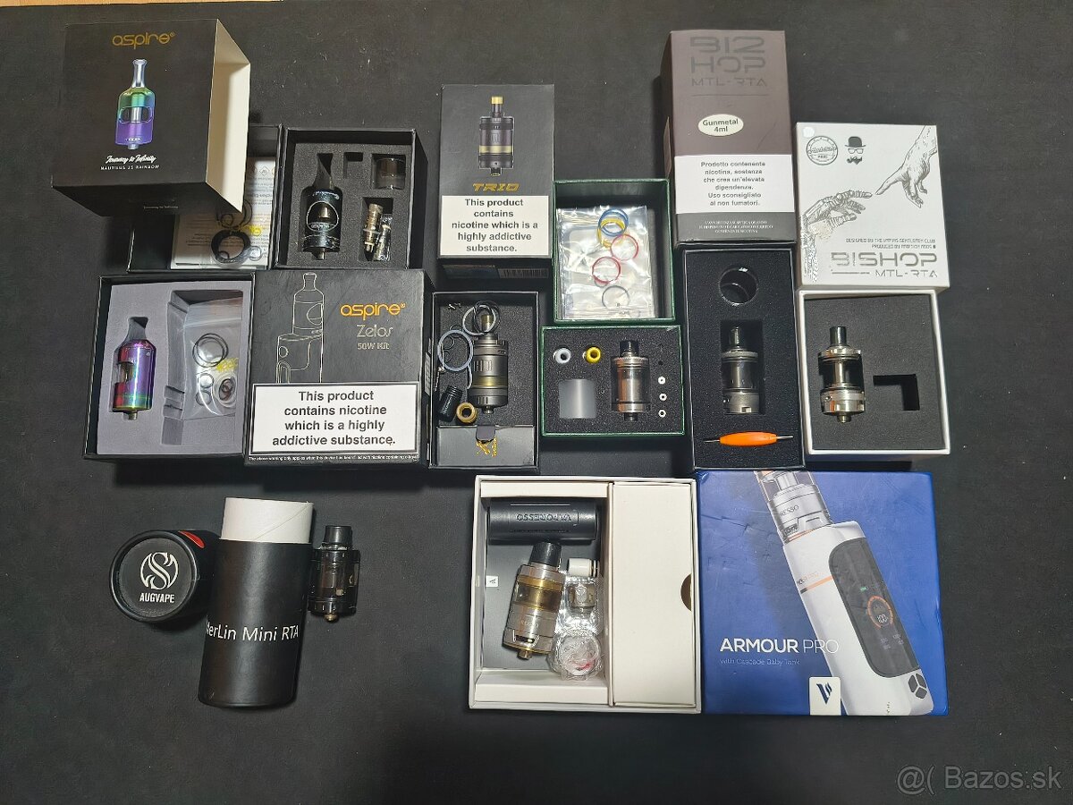 PREDÁM VAPE SET Atíky, Módy a Liquidy - 2