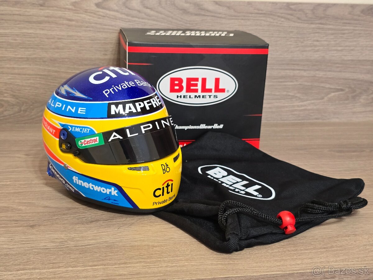 Fernando Alonso 2021 Mini Prilba 1:2 Bell - 2