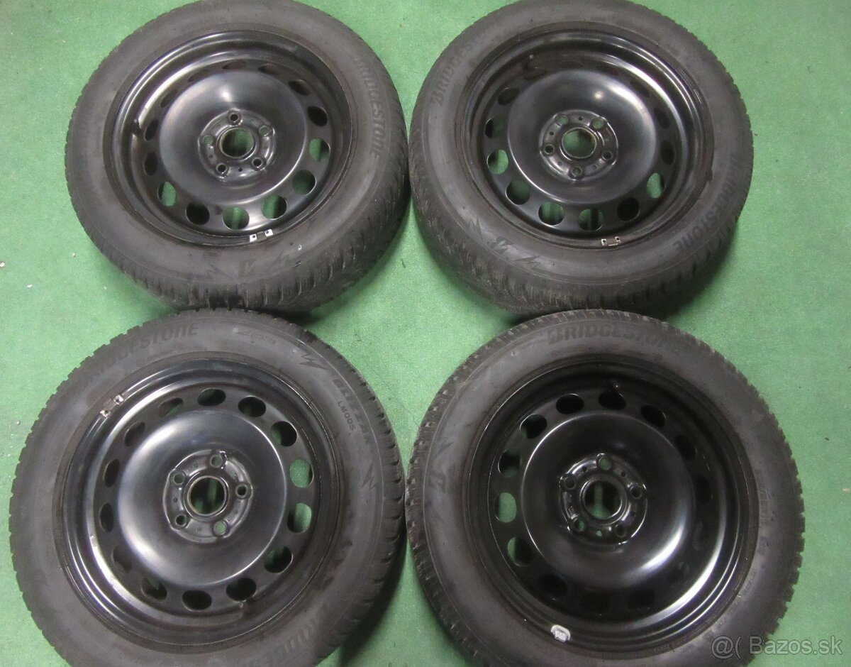R16 Zimná sada vw rozteč 5x112 205/55R16 bridgestone - 2