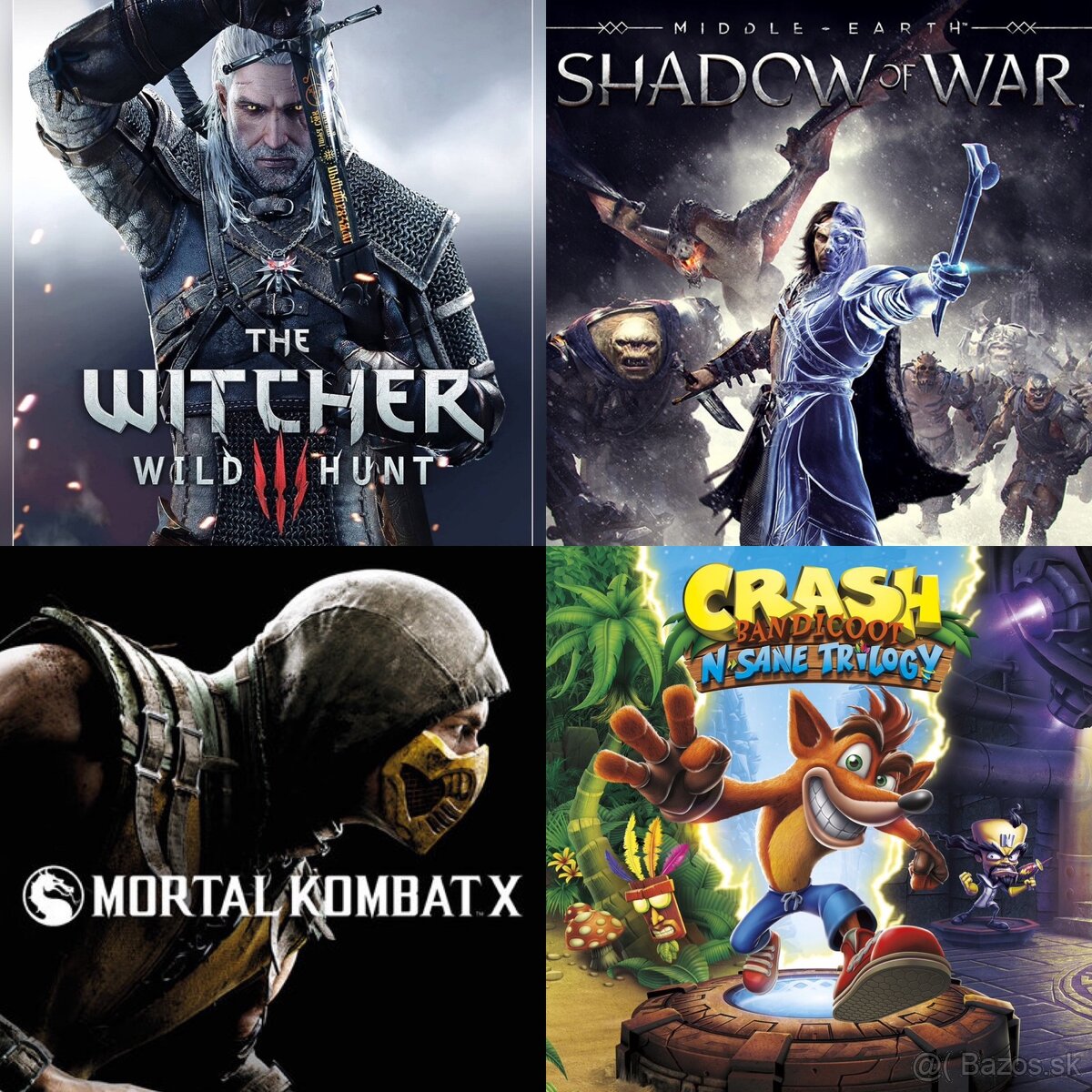 Xbox One hry Assasins Creed, Witcher, Shadow of war - 2