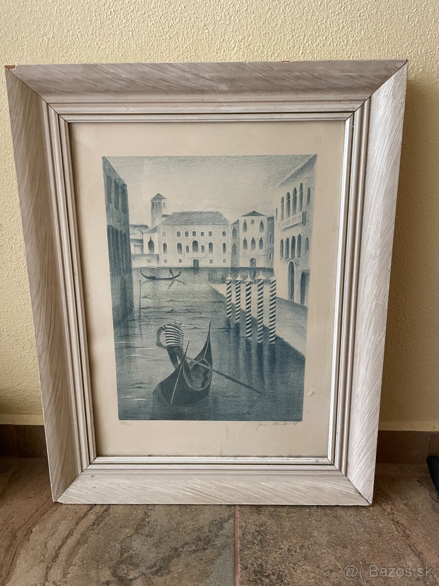 Obraz gondoliér Benátky - 2