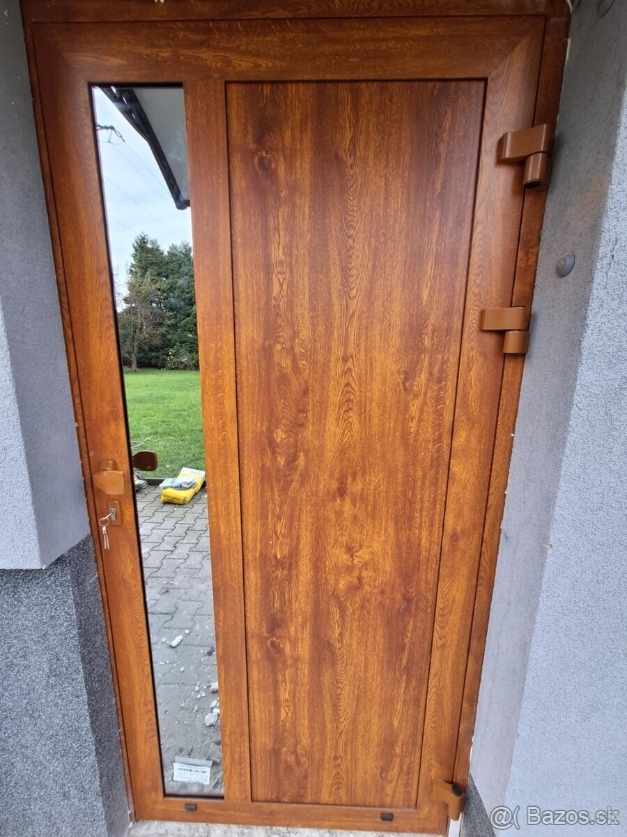 Prodám nové hliníkové dveře .Belgický profil. Aliplast - 2