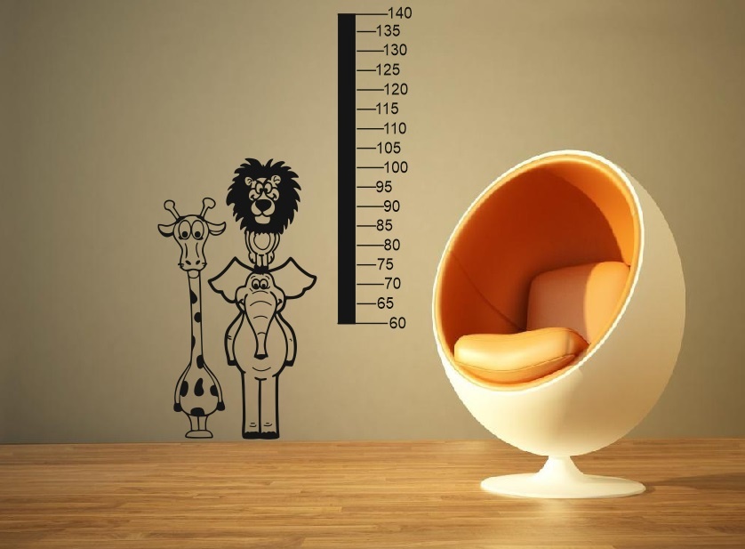 Nálepky na stenu - Detské metre - 2