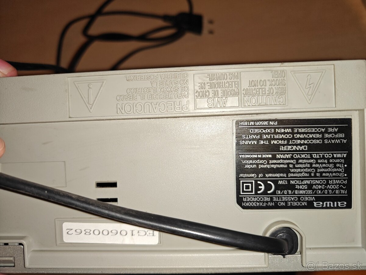 Videorekordér AIWA FX4300 – 4 hlavy, ShowView - 2