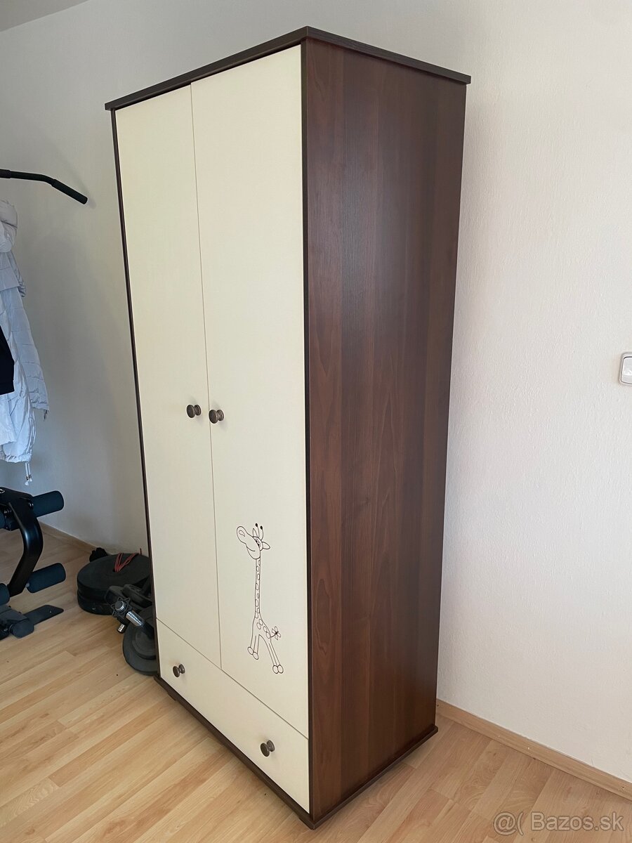 Dvojdverová detská šatníková skriňa - 2