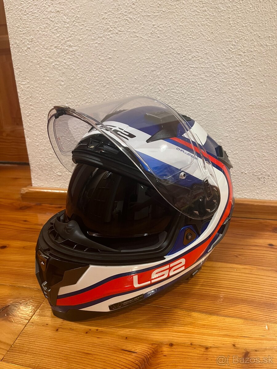 LS2 Challenger Fusion Blue/Red – veľkosť XL - 2
