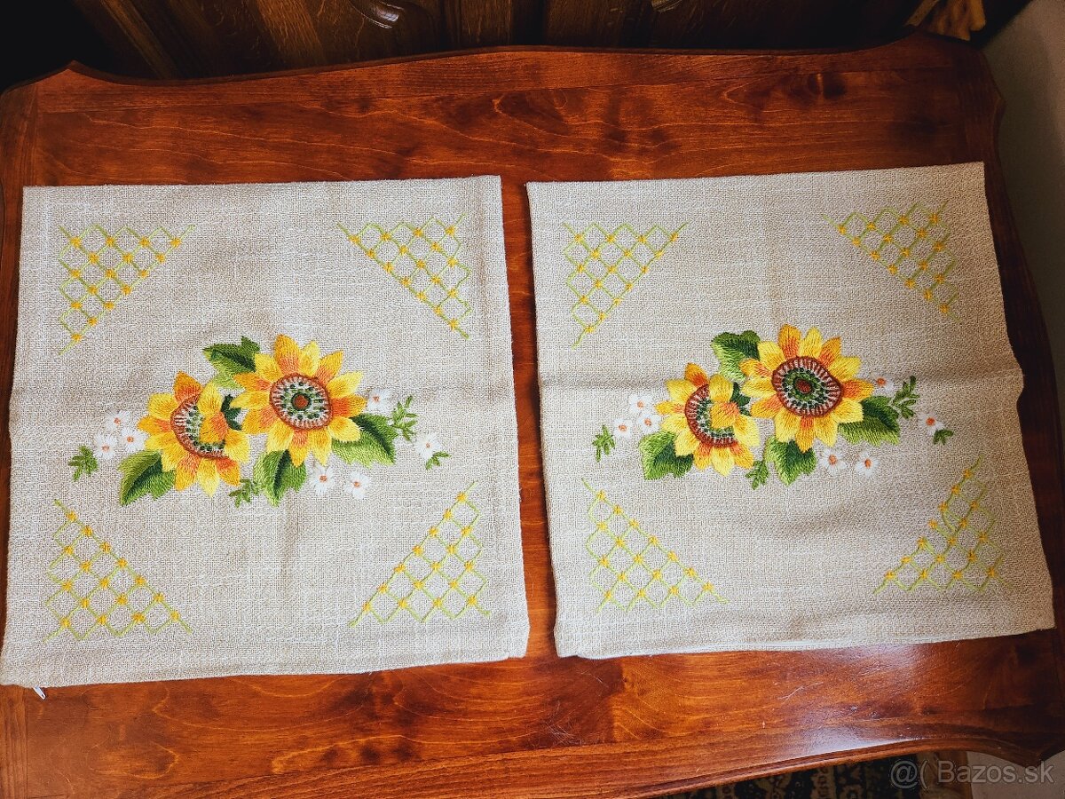 2 kusy krásnych ozdobných obliečok na vankúše 40x40 - 2