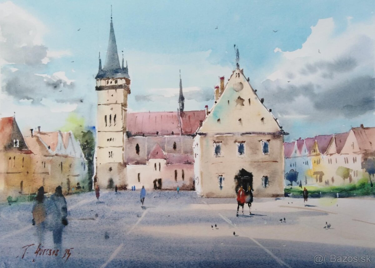 Bardejov Obraz Akvarel - 2