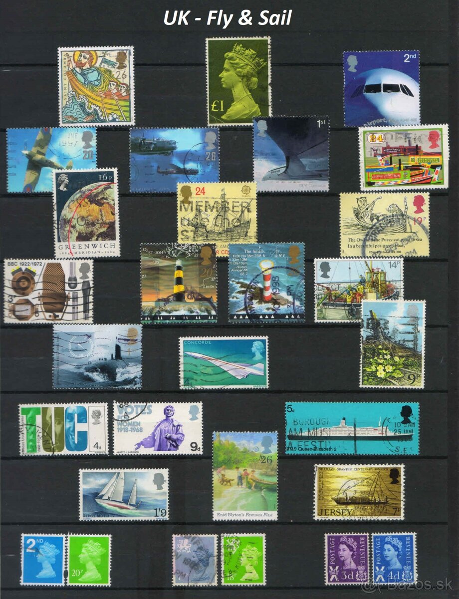 Poštové známky, filatelia: Anglicko r.1912-2012 - 2