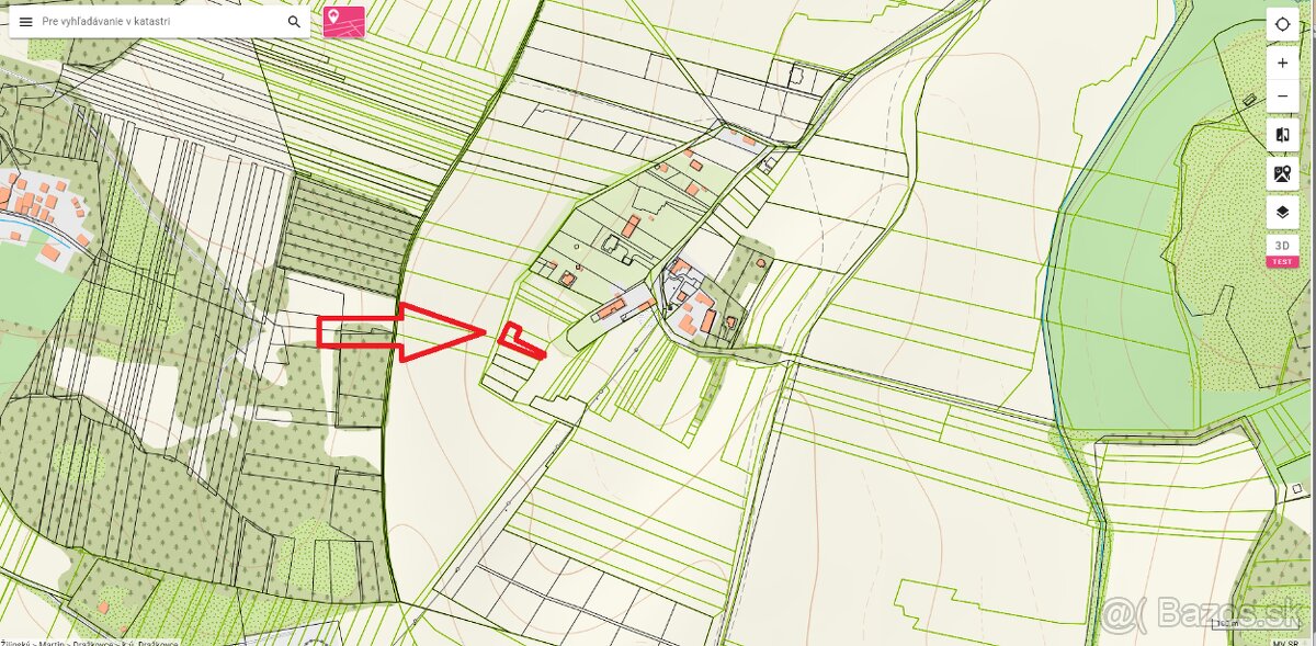 Predaj pozemku 546 m2 - Dražkovce - Dolina - 2