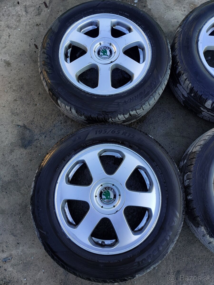 Predam letnú sadu originál Skoda elektronov 5x100 r15 6J - 2