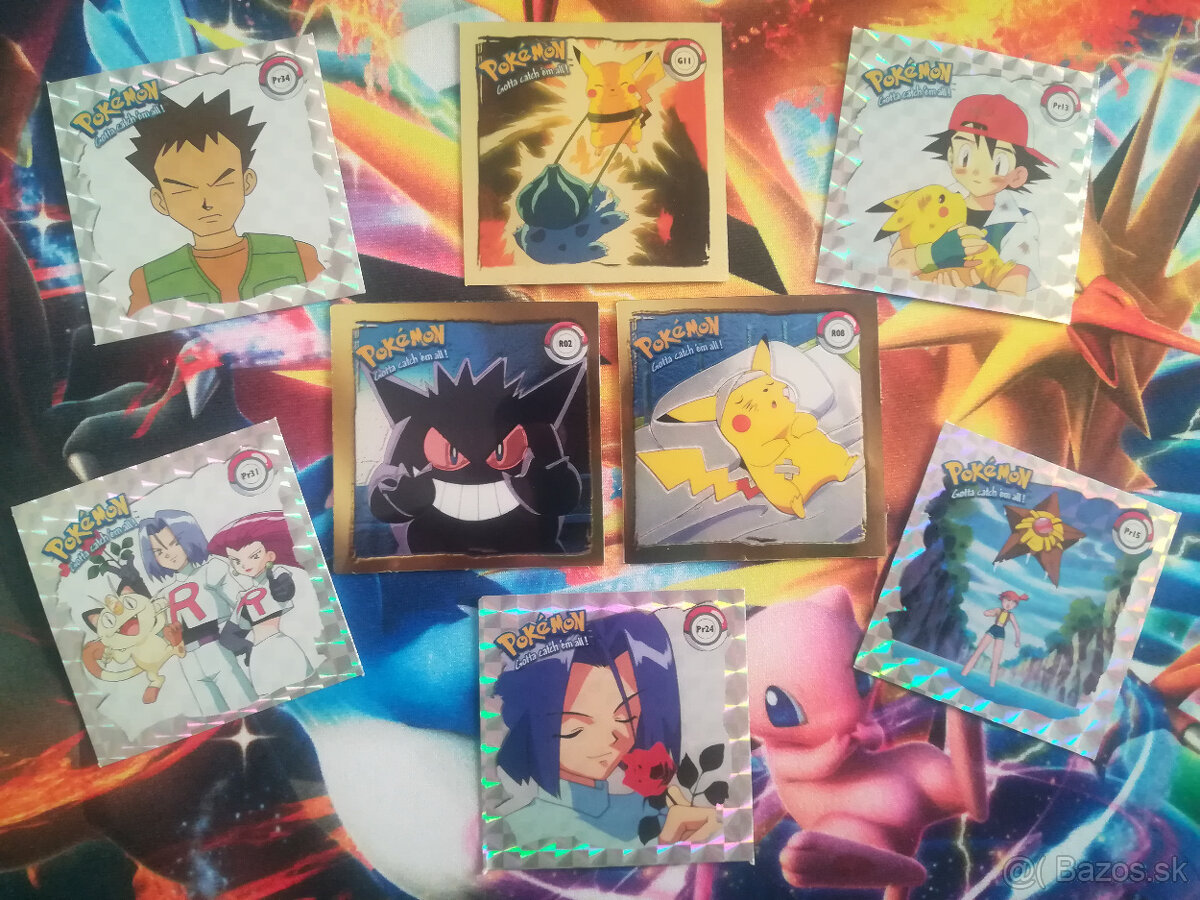 Pokemon ArtBox NINTENDO 1999 samolepky - 2