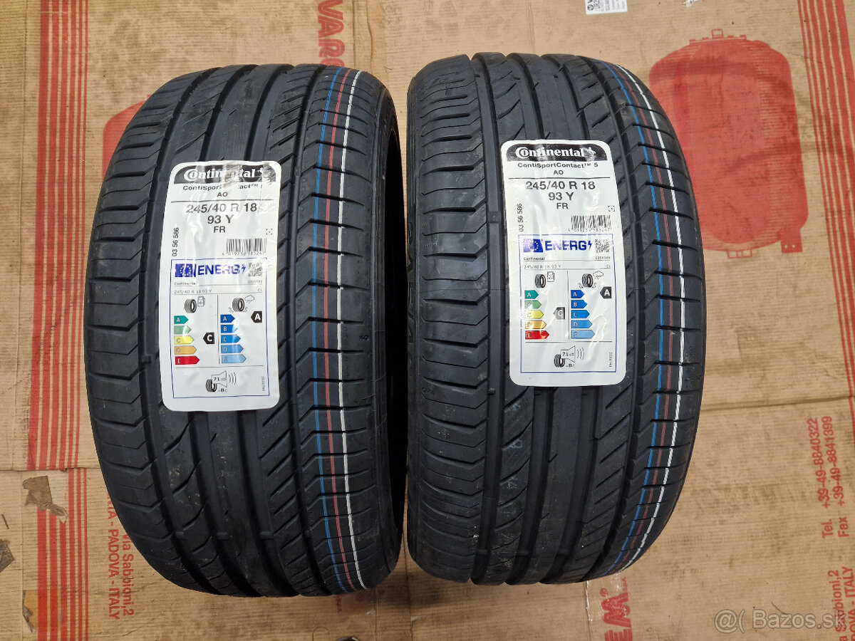 245/40 r18 letne pneumatiky 2ks 245 40 18 - 2