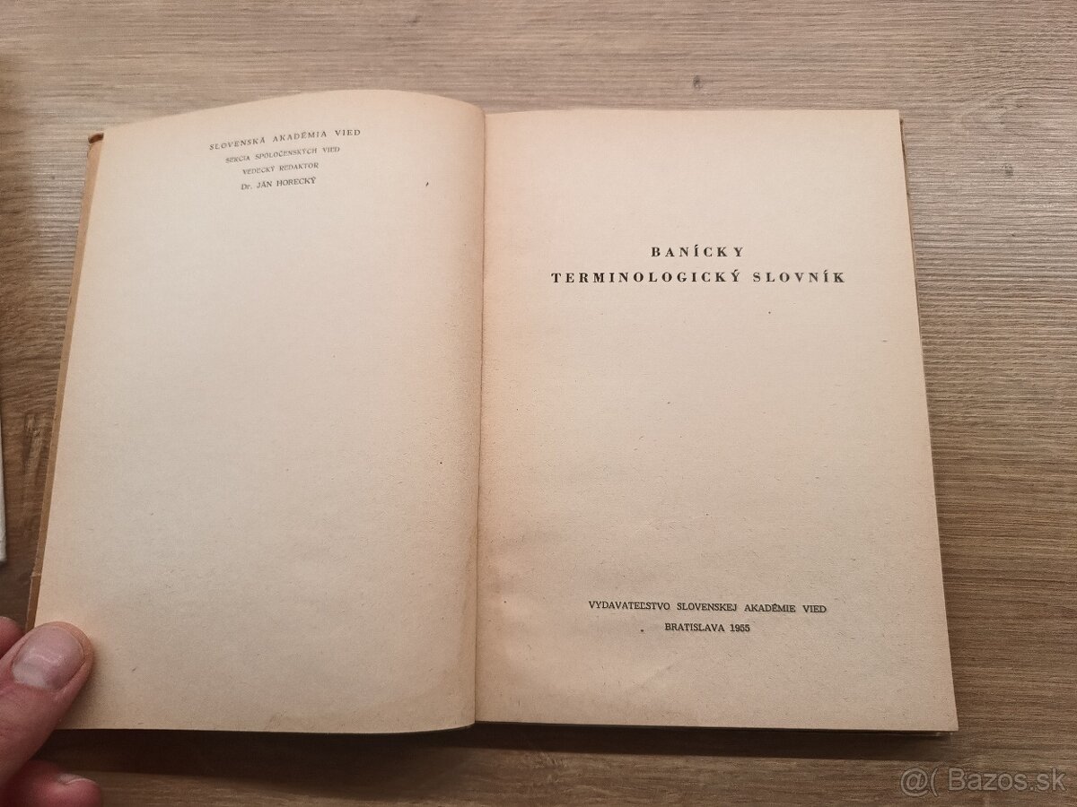 Banícky terminologický slovník 1955 - 2