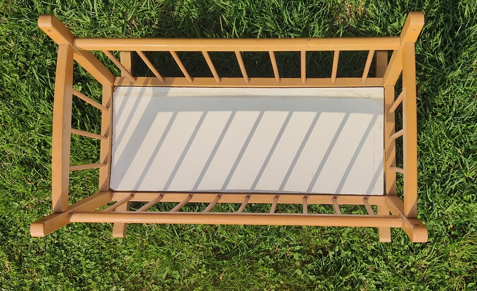 retro kolíska pre bábiku - 2