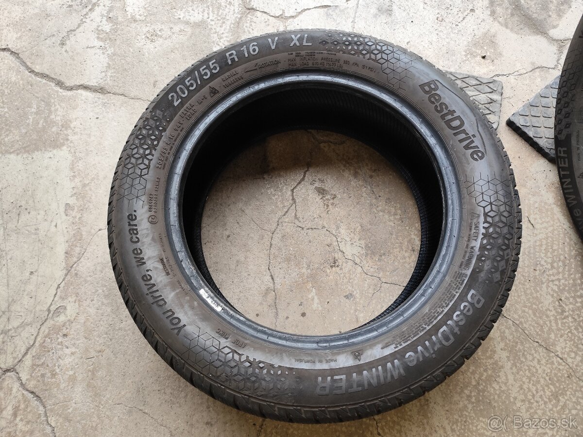 Zimné 2x 205/55 r16 bestdrive - 2
