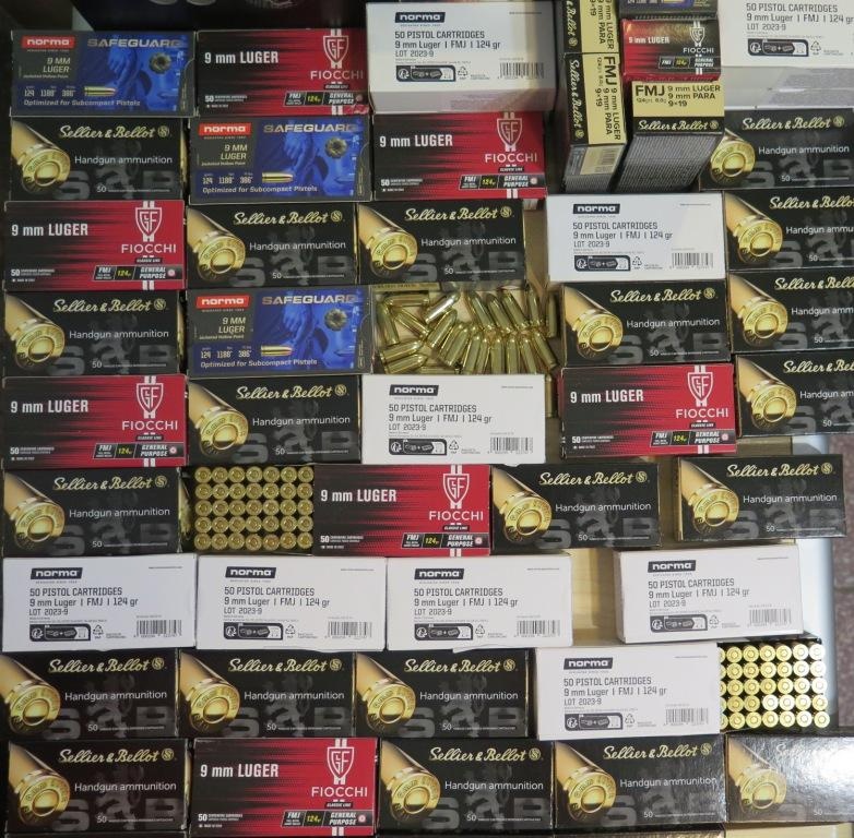 Predám fabrické náboje 9 mm Luger NORMA 0,25 eura za kus - 2