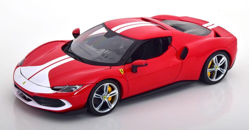 Ferrari 296 GTB Assetto Fiorano 2022 Red - 1:18 Bburago - 2