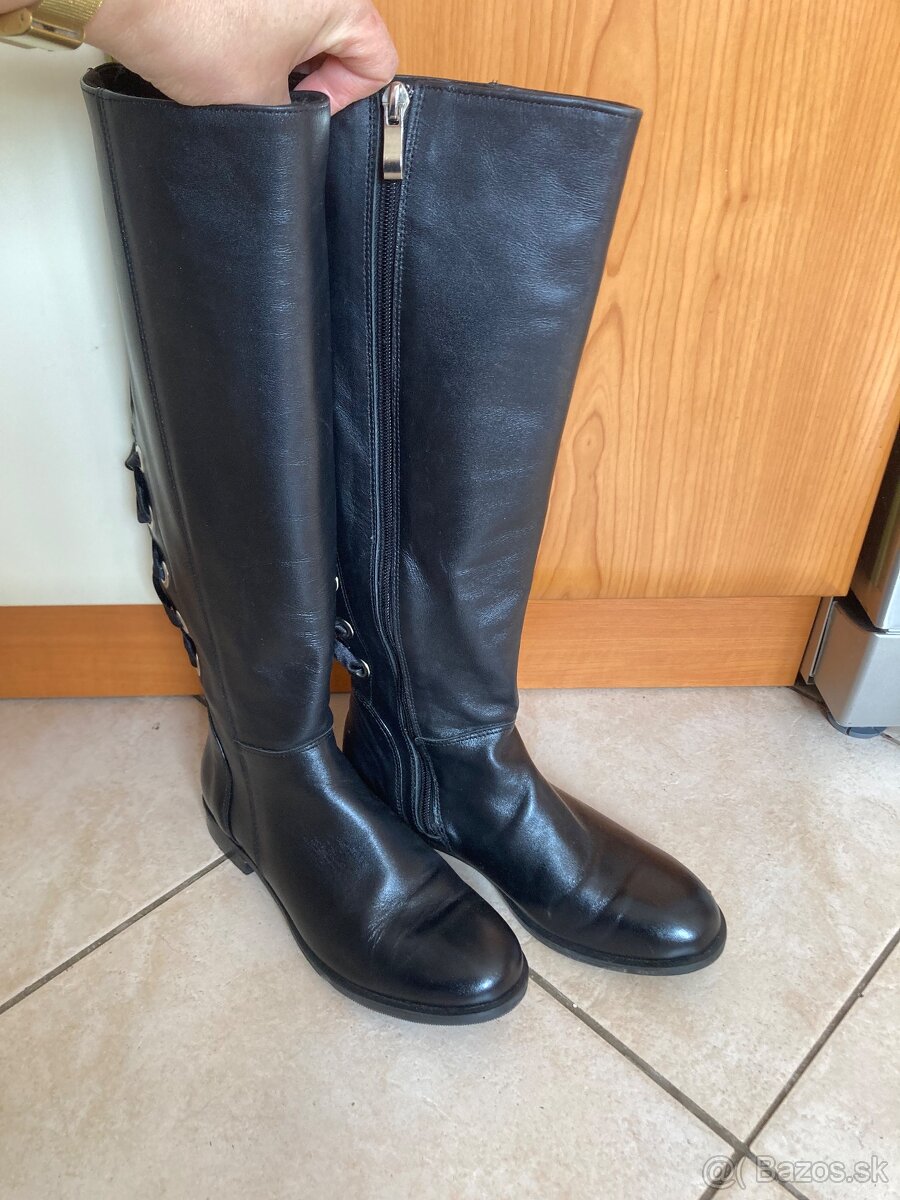 Kožené čižmy č.36 - 2