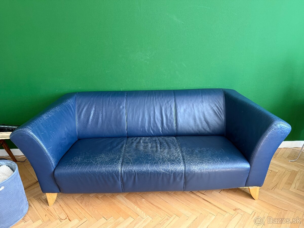 IKEA kožený gauč - 2