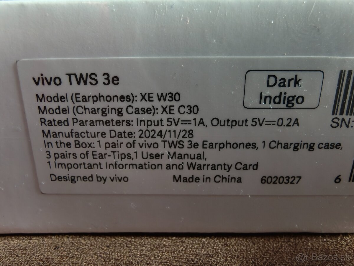 Vivo TWS 3e sluchátka - 2