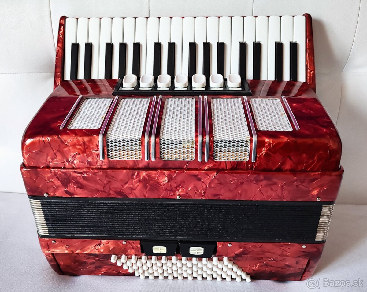 Predam akordeon Delicia Arnaldo 72 bas., TOP stav... - 2