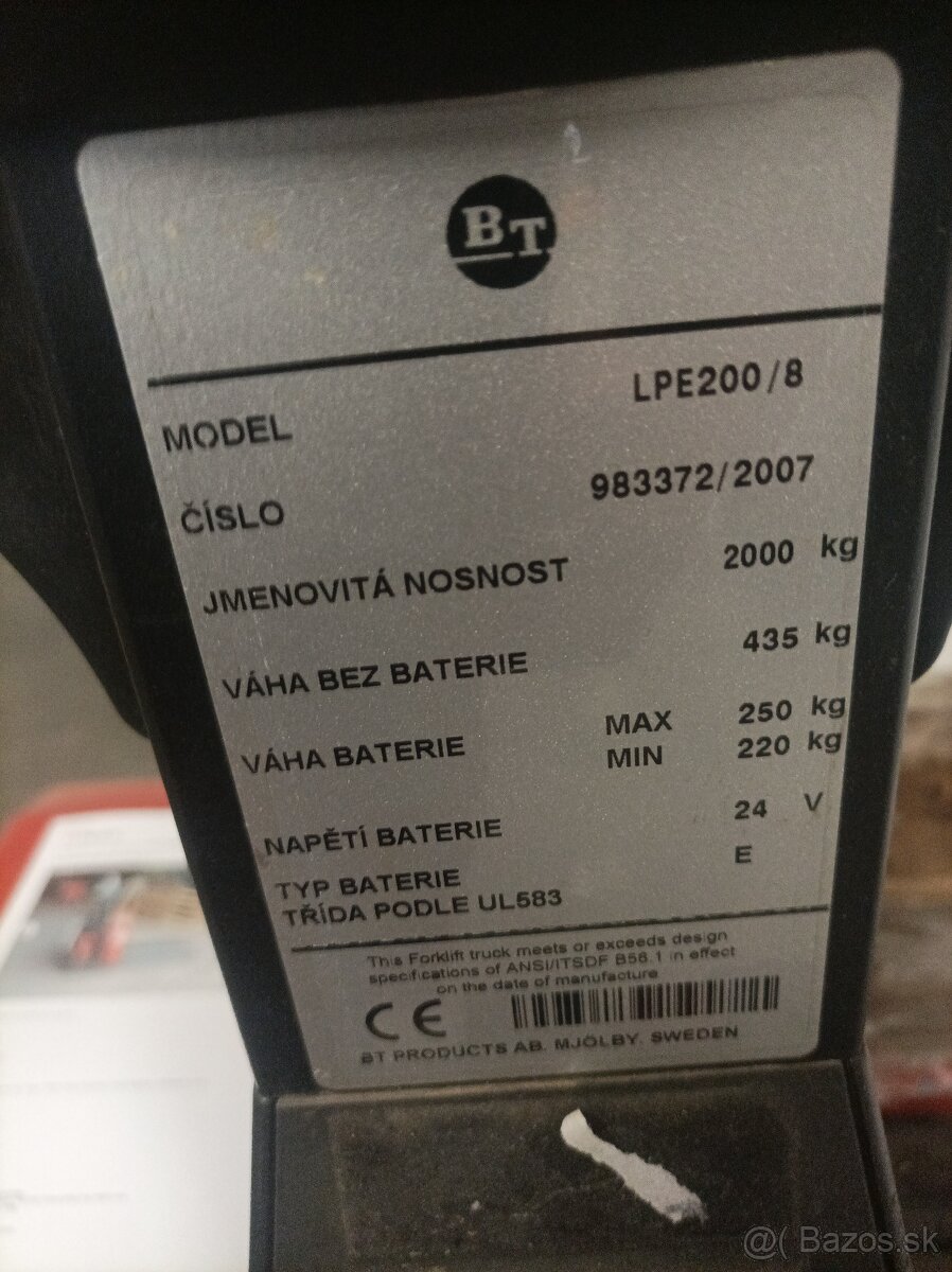 Ručně vedený nízkozdvižný vozík Toyota - 2