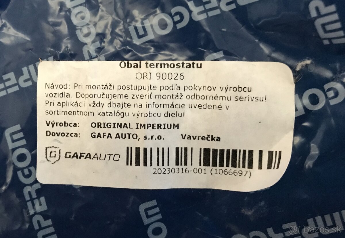 Obal termostatu ORIGINAL IMPERIUM 90026, Ford, Mazda - 2