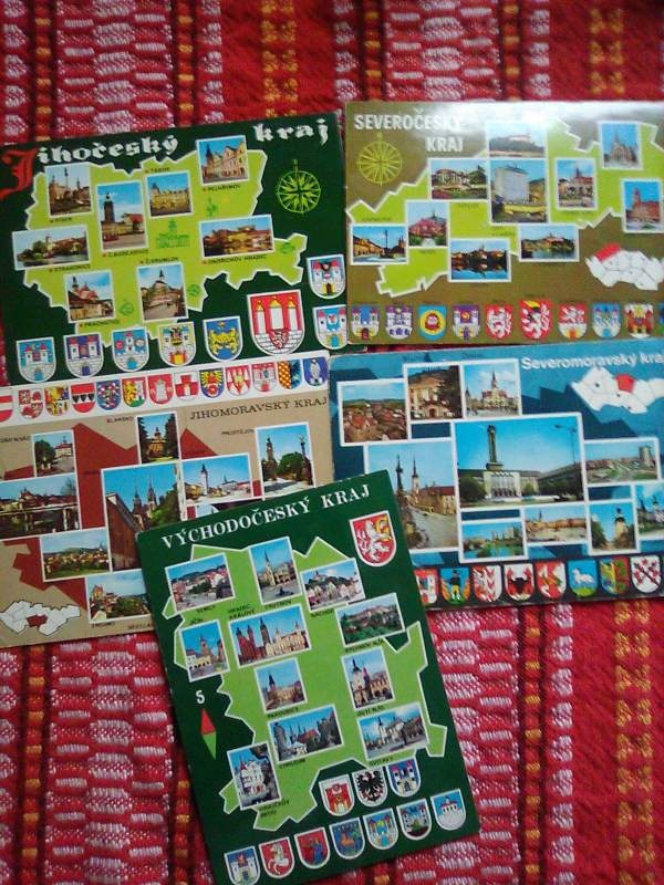 československé pohľadnice s erbami - 2