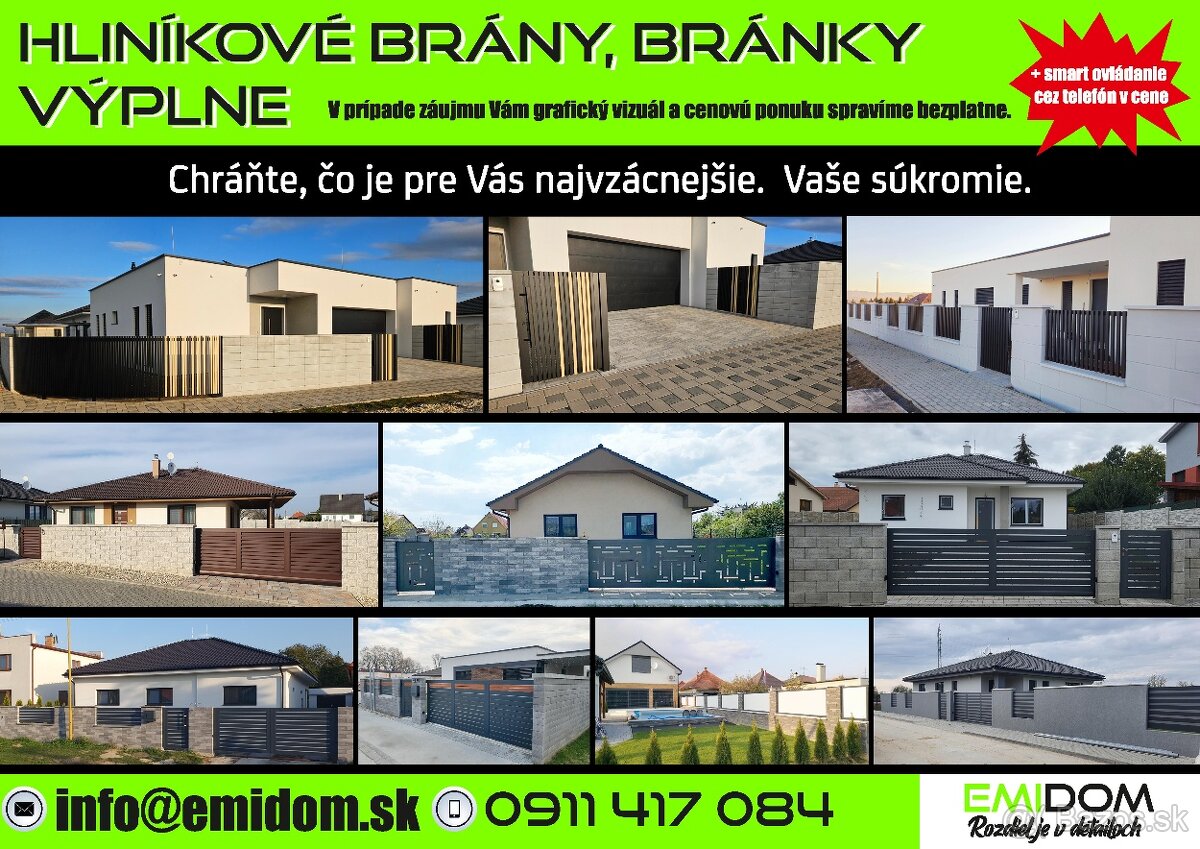 Hliníkové brány - 2