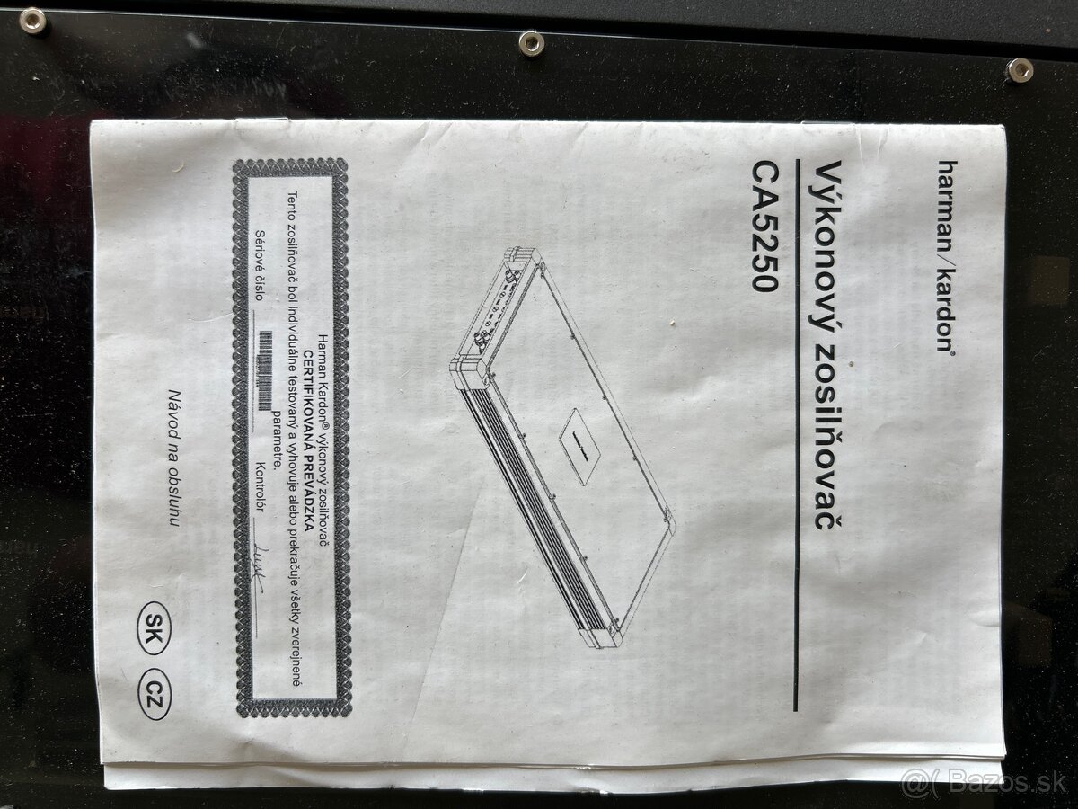 Predám autozosilovač Harman/Kardon CA5250 - 2