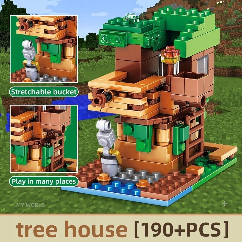 MINECRAFT-Dom v dzungli 190 ks - 2