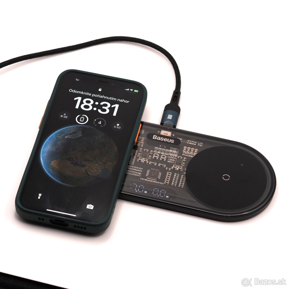 Bezdrôtova nabíjačka Baseus 20W 2v1 - 2