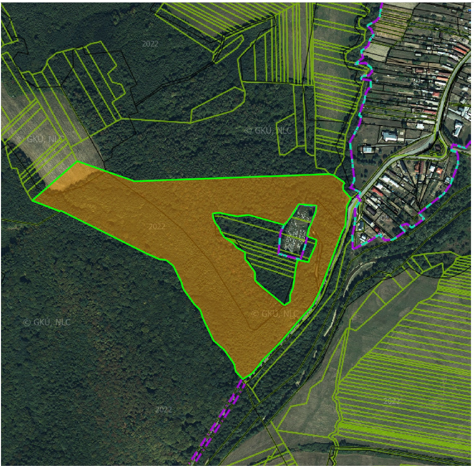 Predám Lesy a TTP v obci Vyšný Hrušov (PARC.OKOLO CINTORÍNA) - 2