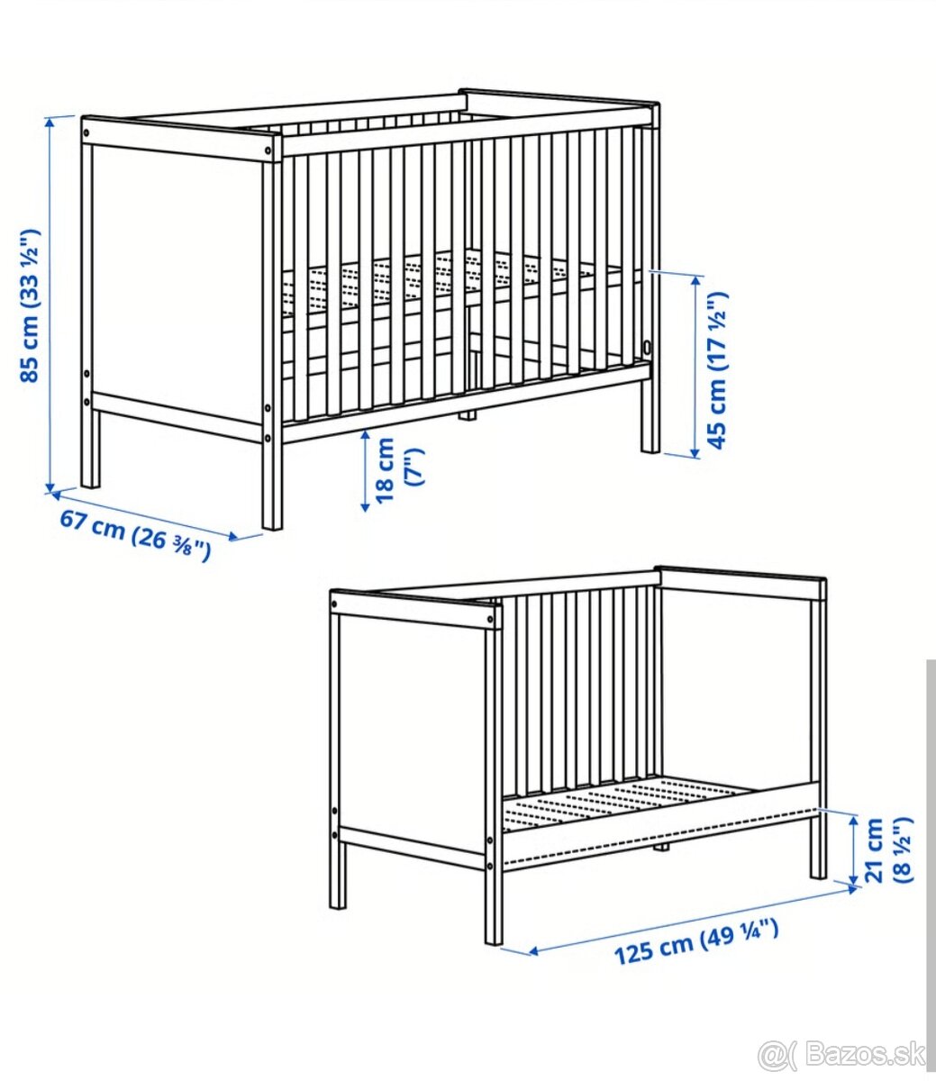 Detská postieľka Ikea Sundvik - 2