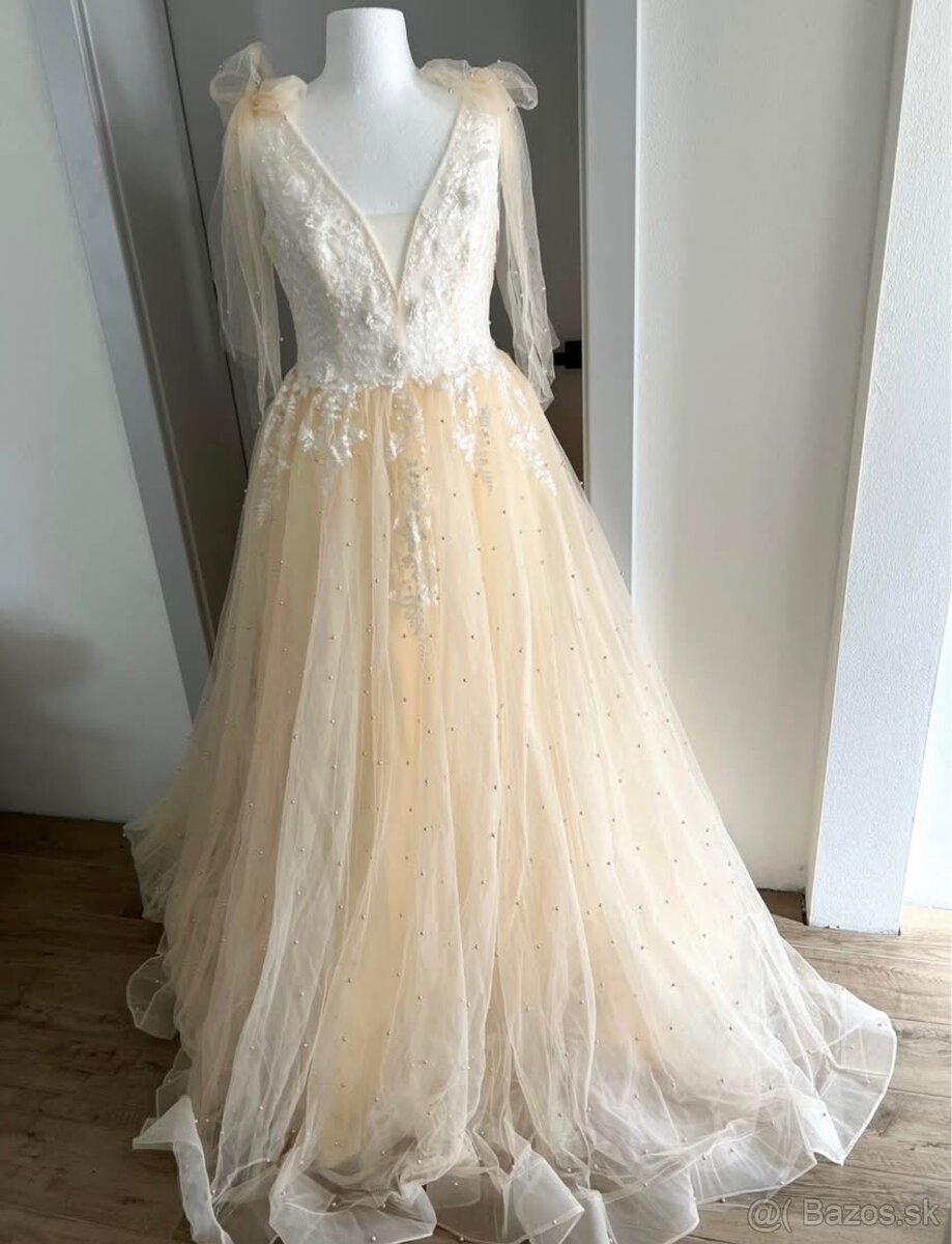 NOVÉ svadobné šaty predám - 2