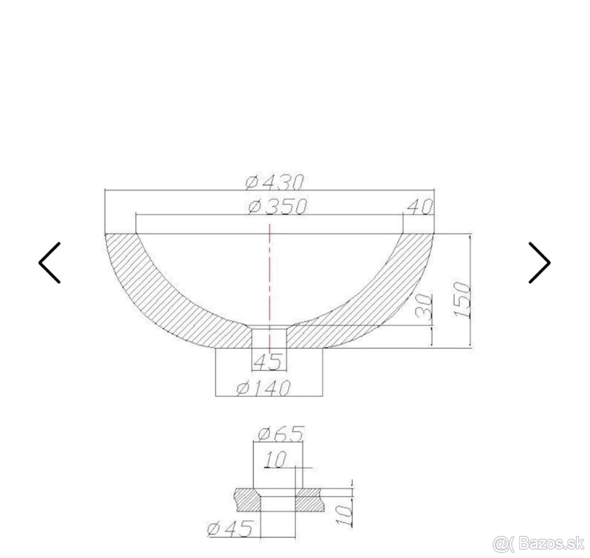 Umyvadlo na dosku - 2
