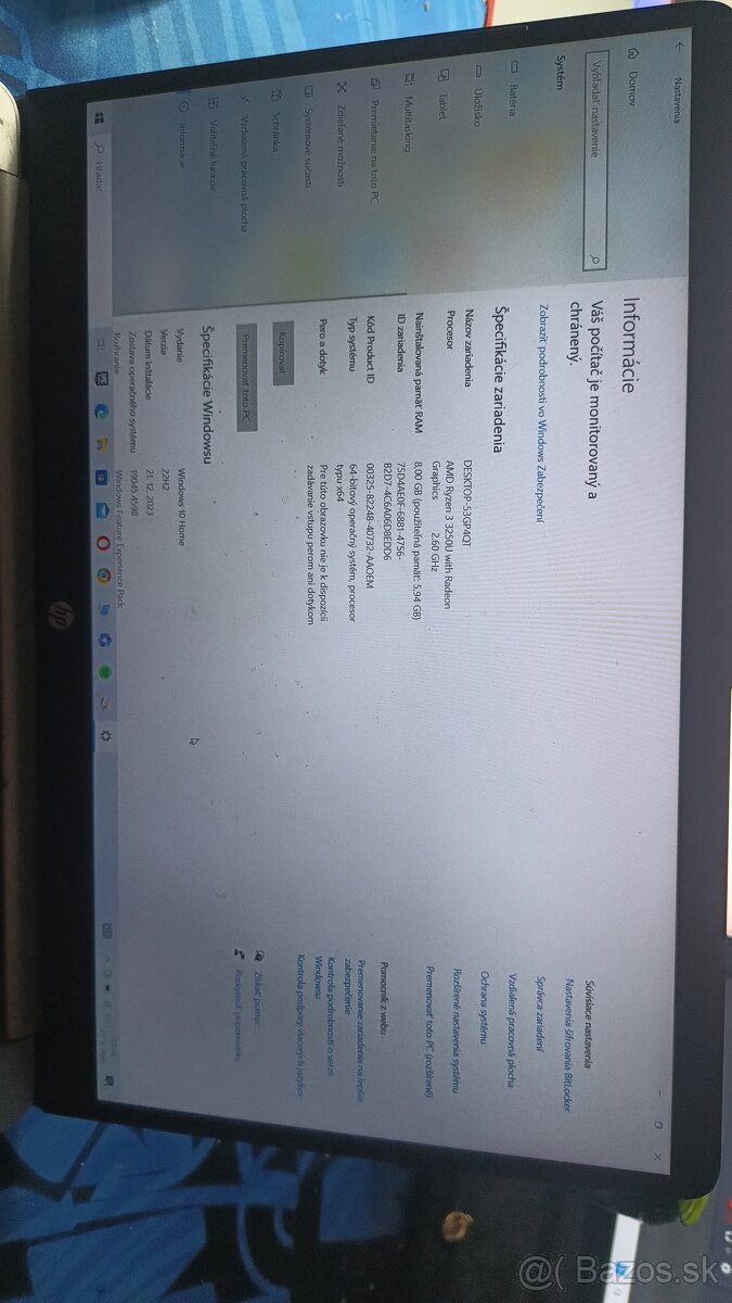 Notebook HP 255 g8 - 2